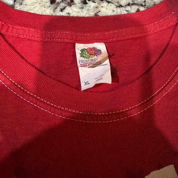 Red and black tie dyed Green Day graphic t-shirt - Picture 2 of 3